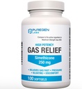 Soulagement maximal de gaz avec Siméthicone 250 mg Relieve Pression, Bloaging et Incomfort Douleurux Comparer avec Gas-X et Phzyme -100 Compte