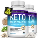 Toplux Keto Blocker Pillen Weiße Nierenbohnen Extrakt - 1800 mg Natürliche Ketose, Unterstützung Keto Diät, für Männer Frauen, 90 Kapseln, Supplement