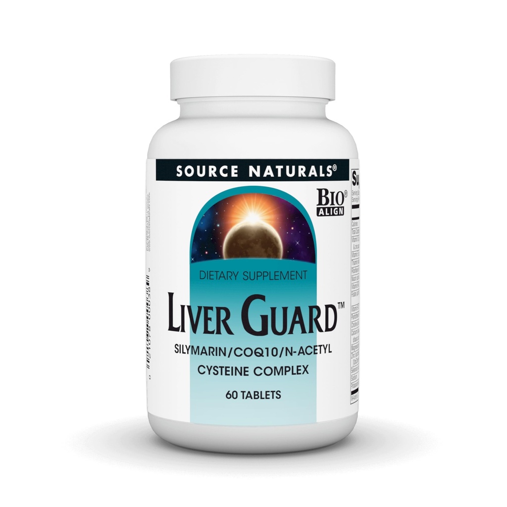 Source Naturals Foie Garde - Silymarin, CoQ10, Complexe N-acétyl Cystéine - 60 comprimés
