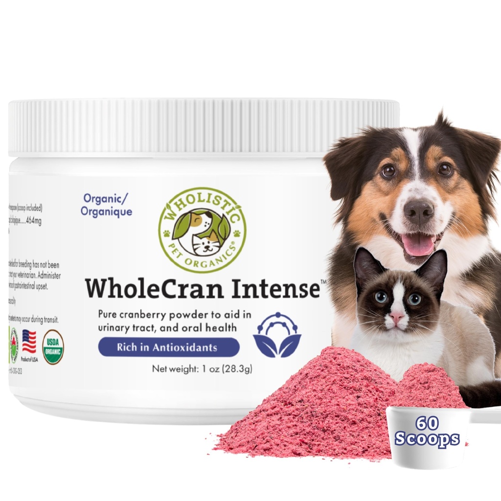 Organic Cranberry Supplement for Dogs and Cats, 60 Scoops