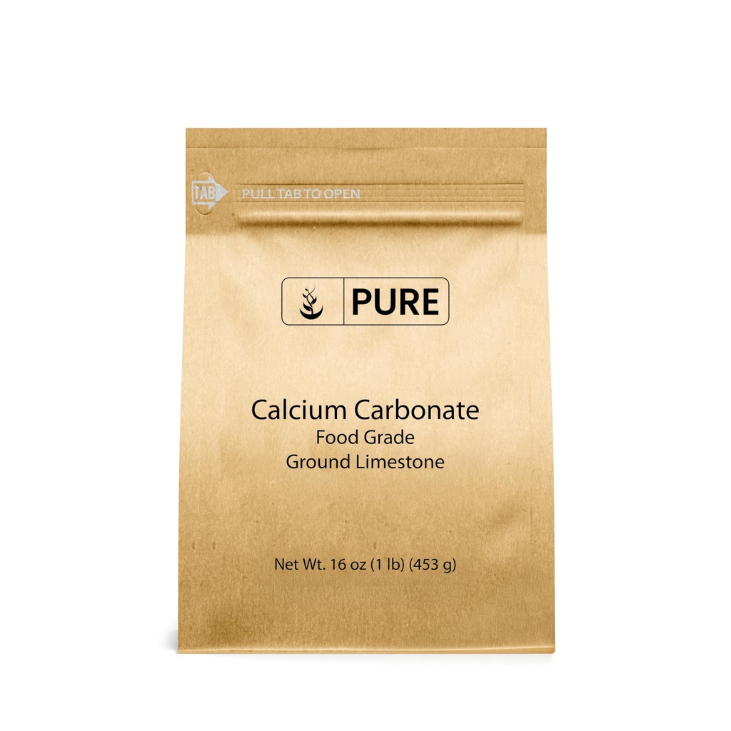 Reine Original Zutaten Calciumcarbonat (1 lb) Nahrungsergänzungsmittel, Lebensmittelkonservierungsmittel, Säureneutralisator