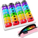 Organisateur de pilules mensuelles 1 fois par jour : 30 jours Organisateur de pilules avec étiquettes, Pill Box mensuel portable, Mois Support de pilules sac zipper portable pour vitamine, médecine, huile de poisson, suppléments