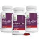 Terry Naturally Clinical OPC Extra Strength - Herz-Kreislauf-Gesundheit & Fokus-Unterstützung - Ergänzung mit Trauben-Säge-Extrakt - Immununterstützungsergänzung - 60 Softgels (Pack von 3)