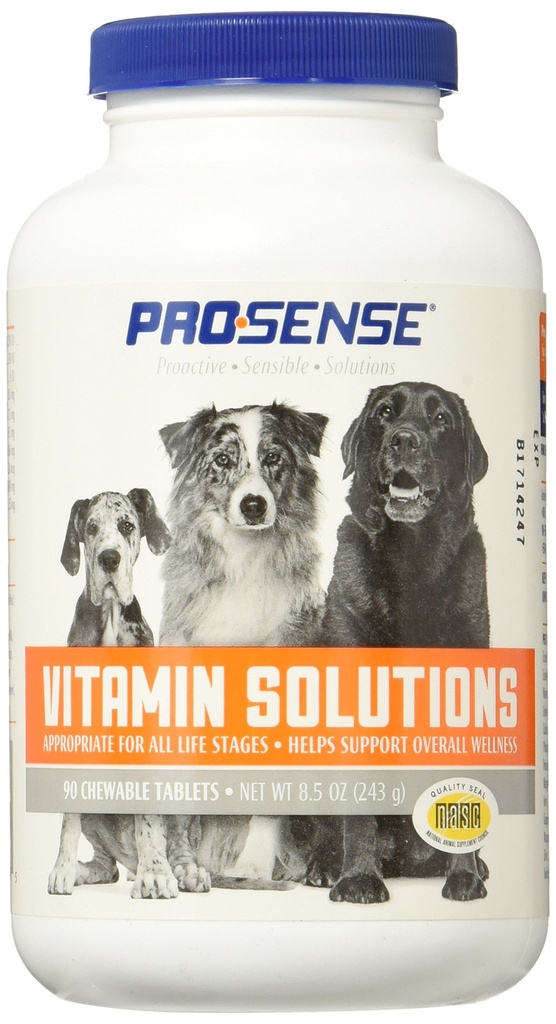 ProSense Vitamin Solutions 90 Count, Chewable Tablets für Hunde, hilft allgemeines Wellness (P-87039)
