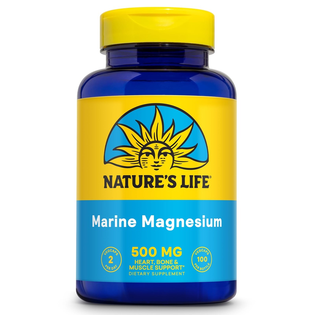 Nature de la vie Magnésium marin 500mg.100 Caps végétariens