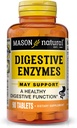 MASON NATURAL Verdauungsenzyme mit Präbiotika & Probiotika, unterstützt Verdauungsgesundheit & Gut Balance, 90 Tabletten
