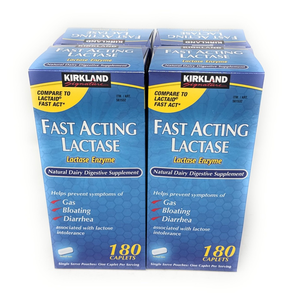 Kirkland Signatur schnell wirkende Lactase, (4 Pack) 720 caplets