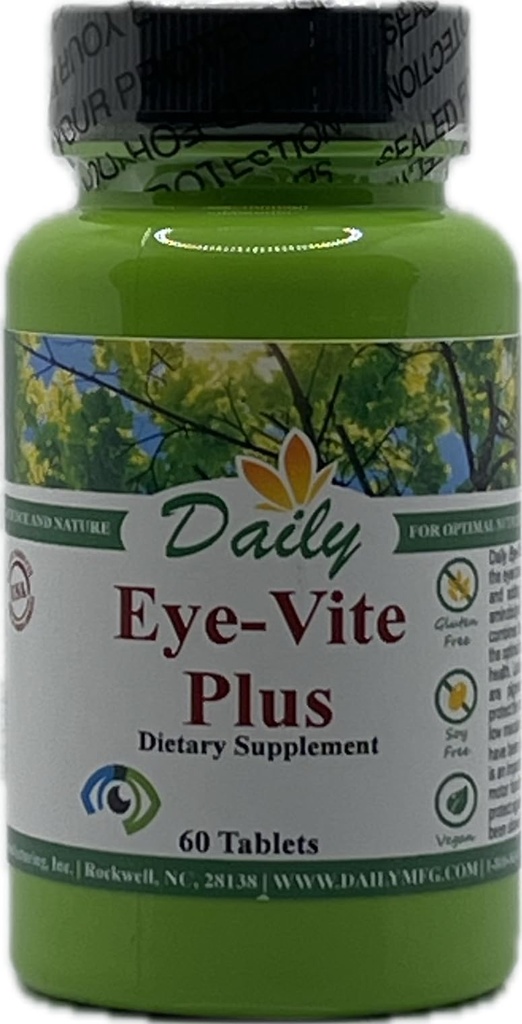Daily Manufacturing Eye-Vite PlusTM (Vitamin's A, C, E, Zink, Gamma Aminobuttersäure (GABA), Lutein, Zeaxanthin & Bilberry)