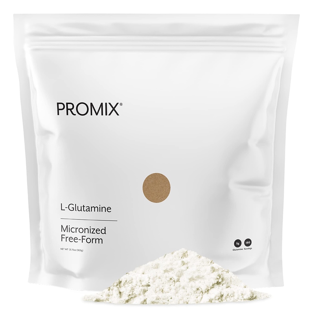 ProMix Nutrition L-Glutamin - Reine mikronisierte freie Form - Entflammt, 180 Portionen