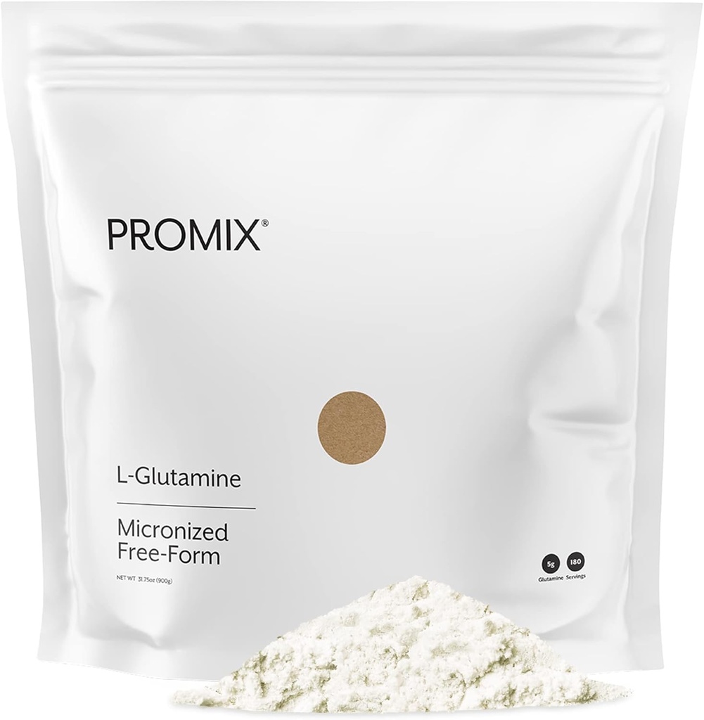ProMix Nutrition L-Glutamin - Reine mikronisierte freie Form - Entflammt, 180 Portionen