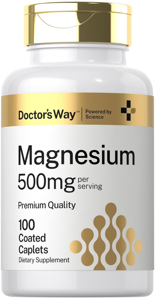 Doctor's Way Magnésium Supplément 500mg.100 Caplets enduits.