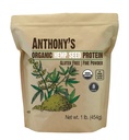 Anthony en poudre de protéines de chanvre biologique, 1 lb, pressé à froid, sans gluten, sans OGM, poudre fine