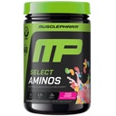MusclePharm Select Amino's EAA + BCAAs, Post Workout Essential Amino Acids Powder, Pre Workout Energy Supplement für Männer und Frauen mit verzweigten Ketten Aminosäuren, 30 Portionen (Sour Candy)