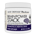 Host Defense BrainPower Stack Powder - Supplément de soutien au cerveau ciblé - Supplément de champignons en poudre avec Lion's Mane, Niacine (B3) et Vitamine B12 - Herbal Brain Support - 100g (66 portions)*
