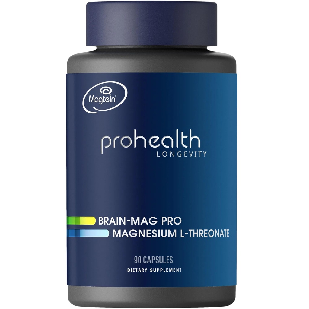 Magnesium L-Threonate Supplement (Magtein), 90 Kapseln | Klinisch unterstützt für Gehirngesundheit | Optimize Lernen, Gedächtnis & Fokus | 3. Partei getestet