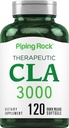 Piping Rock CLA Ergänzungen | 3000mg | Konjugierte Linolsäure | 120 Softgels | Non-GMO, Glutenfrei