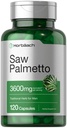 Horbäach Saw Palmetto Extrakt | 120 Kapseln | Non-GMO und Gluten Kostenlose Formel | aus Saw Palmetto Beeren