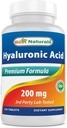 Best Naturals Hyaluronic Acid 200 mg 120 Tablets (Non-GMO, Gluten Free) - Promotes Youthful Healthy Skin & Healthy Joint Function (120 Count (Pack of 1))