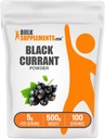 BulkSupplements.com Blackcurrant Powder - Black Currant Supplement, Superfood Supplement - Air Dried & Gluten Free, 5g pro Servierung, 500g (1.1 lbs) (Pack von 1)