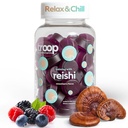 Gummies de champignons Reishi - Gummies calmantes pour les adultes et les enfants - Supplément focus pour le stress, la relaxation, le soutien immunitaire - 4000mg Triple-Extracted Fruiting Body - Mixed Berry, 60 Comte