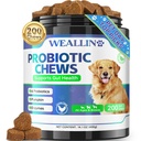 200 PCS Probiotika für Hunde - Dog Probiotic Chews for Gut Health, Verdauungsunterstützung & juckende Hautentlastung Tier Durchfallgasbehandlung - Probiotika, Verdauungsenzyme, Präbiotika, Kürbis