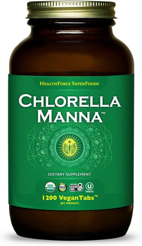 HealthForce SuperFoods Chlorella Manna - Tabletten - 1200 Vegan Tabletten