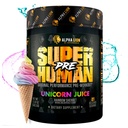 ALPHA LION Superhuman Pre Workout Powder, Beta Alanine, L-Taurine & Tri-Source Koffein für nachhaltige Energie & Fokus, Nitric Oxide & Citrulline für Pumpe (21 Servings, Unicorn Juice)