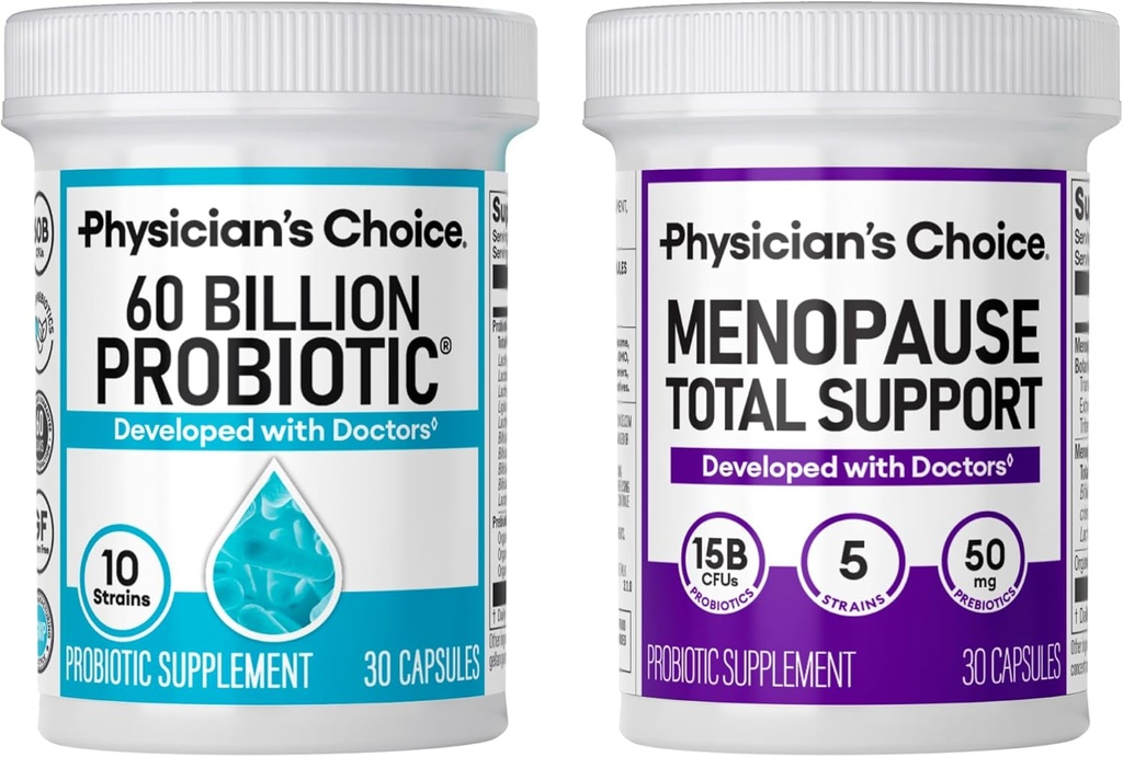 Soutien à la ménopause + trousse de soutien à la santé digestive - 30ct
