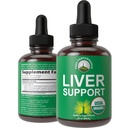 USDA Organic Liver Cleanse Detox & Repair. 6-in-1-Flüssigtropfen mit Bio-Milchdistel, Artichoke-Extrakt und mehr. Zero-Zucker, Leber-Gesundheitsunterstützung Tincture Supplement Alternative zu Kapseln