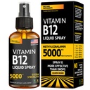 Vitamine B12 Spray sublingual 5000 mcg – Vegan Methylcobalamin Liquid B12 Boost Energy, Mood & Brain Health - Spray sans gluten, sans OGM B12 pour les hommes et les femmes - Posologie facile (5000 mcg dans 10 sprays)