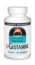 Source Naturals L-Glutamine - Acid Amino de forme libre qui soutient l'énergie métabolique - 100 capsules