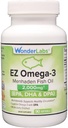 Atlantic Menhaden Fish Oil Omega-3 2000 mg, Burpless, Made in the USA, Perfect Balance of EPA+ DHA + DPA 90 Softgels