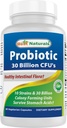 Best Naturals Probiotische 10 Stämme & 30 Milliarden CFU Darmflora, 60 Veggie-Kapseln (60 Count (Paket von 1))
