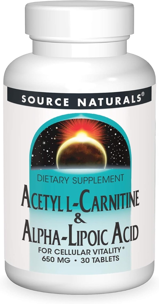 Quelle Naturals Acetyl L-Carnitin & Alpha-Lipoic Acid 650mg - 30 Tabletten