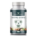 Tri-Methyl+ B Complex Methylierte B Vitamine - Full Spectrum Methyl B Complex Vitamin Supplement für MTHFR Unterstützung mit aktiven Formen von B12 Methylcobalamin, Adenosylcobalamin und Methylfolat