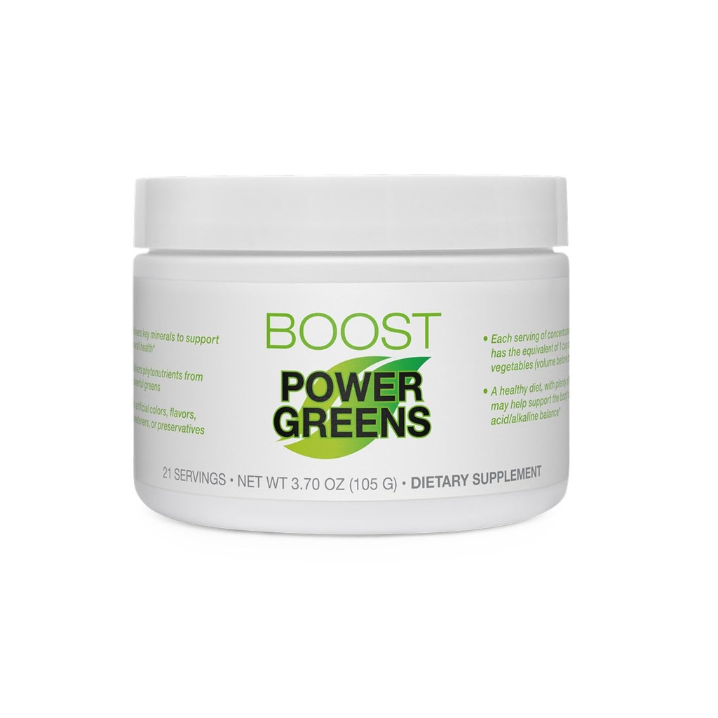 BODi Power Greens Boost - für Damen und Herren - Superfood Supplement mit Phytonutrients aus Spinat, Chlorella, Cucumber, Kale, Celery & Matcha - Keine künstlichen Farben oder Flavors, 21 Servierungen