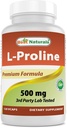 Best Naturals L-Prolin Aminosäure Nahrungsergänzungsmittel 500 Mg, 120 Count (817716014456)