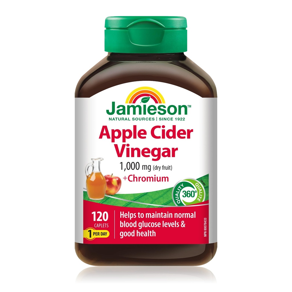Jamieson Apple Cider Essig & Chrom, 120 Flaschen