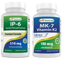 Best Naturals IP-6 510 mg & Vitamin K2 (MK7) mit D3