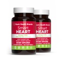Grundmarken Smart Heart Omega-3 Fish Oil 1000mg - Dreifache Stärke EPA & DHA, Non-GMO, Herz & Kognitive Unterstützung - 50 Burpless Softgels - 2-Pack