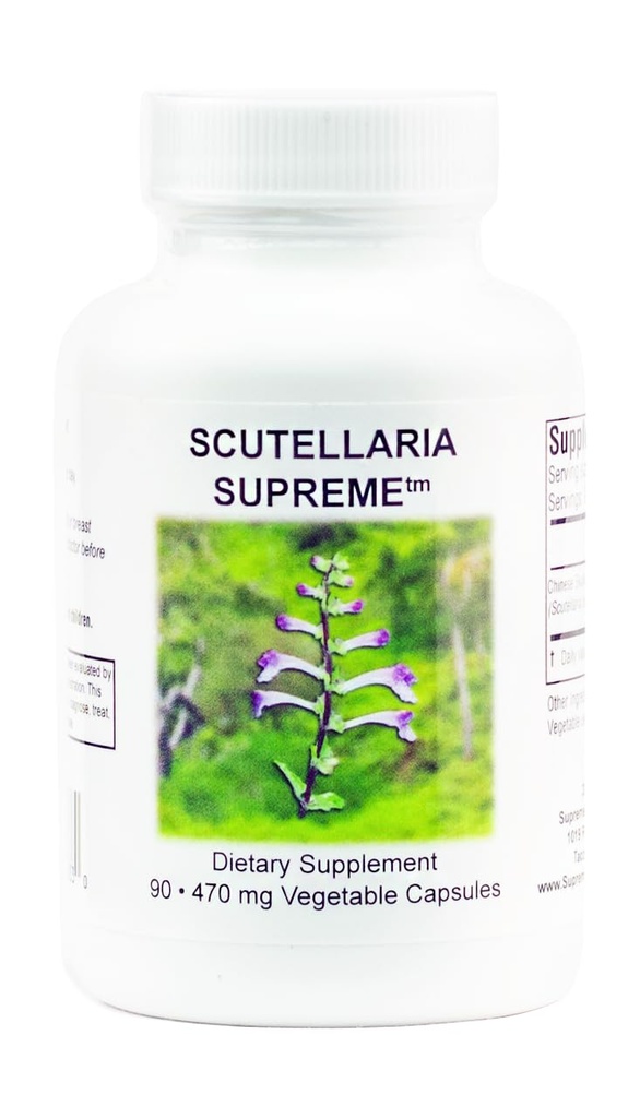 Supreme Nutrition Scutellaria Supreme, 90 Pure Chinese Skullcap Root Vegetarische Kapseln
