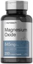 Horbäach Magnesiumoxid | 845 mg | 200 Coated Caplets | Vegetarisch, Non-GMO und glutenfreie Ergänzung
