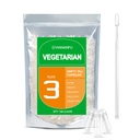 wananfu Taille 3 Capsules vides Végétarien (100 Nombre) Ensemble avec 2 cuillères Micro Lab, Effacer Capsules de pilules Veggie Taille 3 pour faire vos propres suppléments