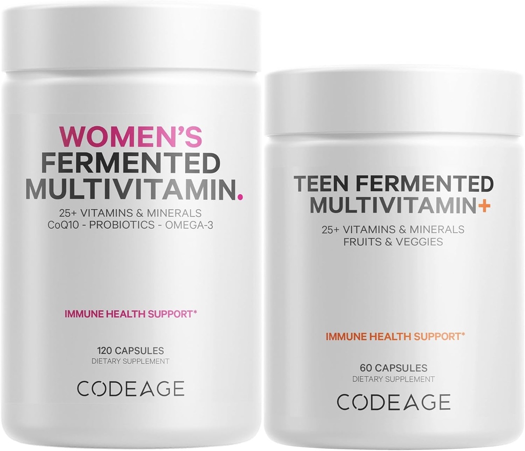 Codeage Immune Support Bundle Multivitamin pour les femmes + Multivitamin pour les adolescents