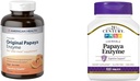 American Health Papaya Verdauungsenzym Chewable Tablets 600 Count und 21st Century Tropical Papaya Enzyme Chewable Tablets 100 Count Bundle
