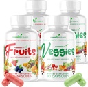 Supplément quotidien de fruits et légumes - 360 capsules pendant 60 jours, Superaliment sans OGM et sans gluten avec des vitamines naturelles - Powered by Plants, 4-Pack
