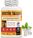 Doctor Taller Kids - Kinder Multivitamine, Kleinkind Vitamine - Unterstützung Knochenstärke, verbesserte Immunität mit Calcium, Multivitamine für Alter 2 bis 9 - Trauben Geschmack - 90 Kautabletten | 6 Wochen Versorgung