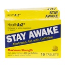 HealthA2Z® Restez à l'affût 200 mg de caféine. Aide d'alerte avec de la caféine.
