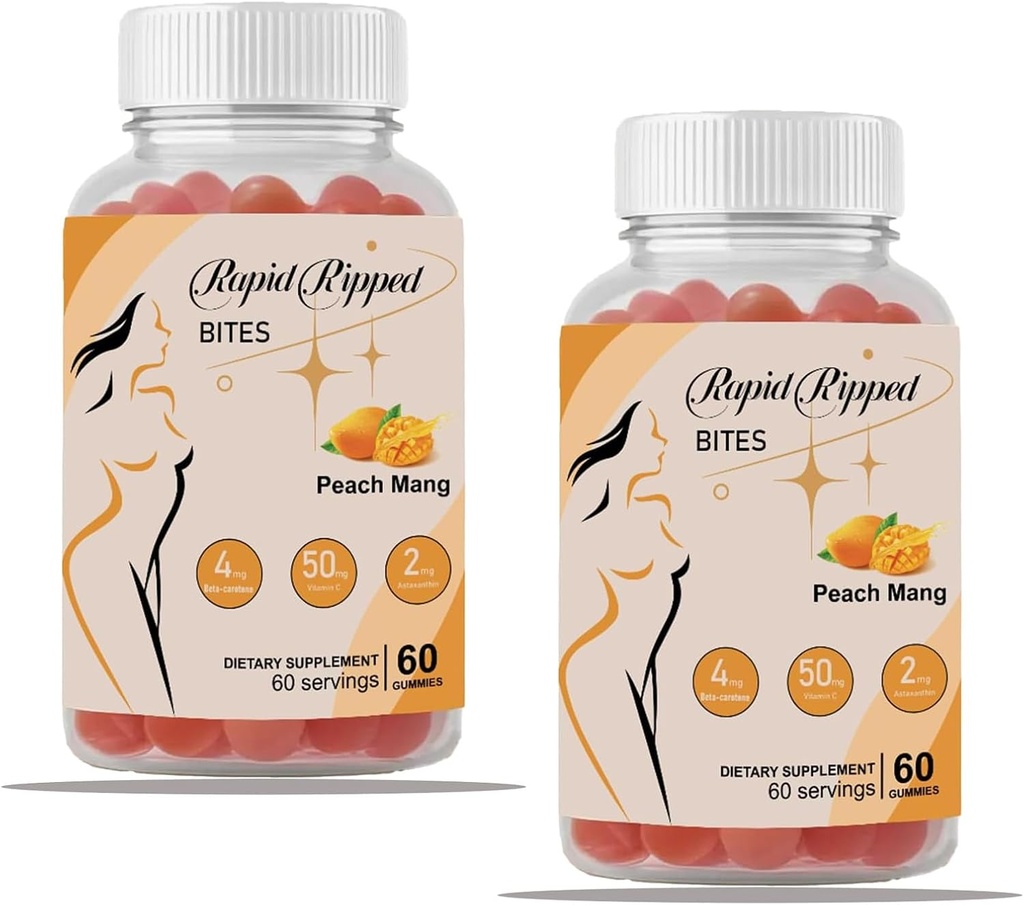 Tanning Gummi für Hautgesundheit & Glow - 60 Gummis, Super Natural Tanning Daily Supplement mit Beta-Carotene, Lycopin & Astaxanthin, Vegan, Non-GMO (2)