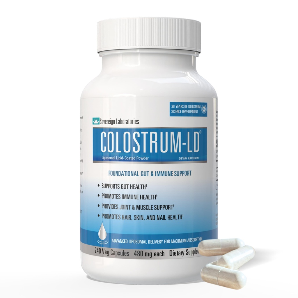 Colostrum-LD Kapseln Kolostrum mit Liposomaler Lieferung - Hohe Absorption - 240 Kapseln